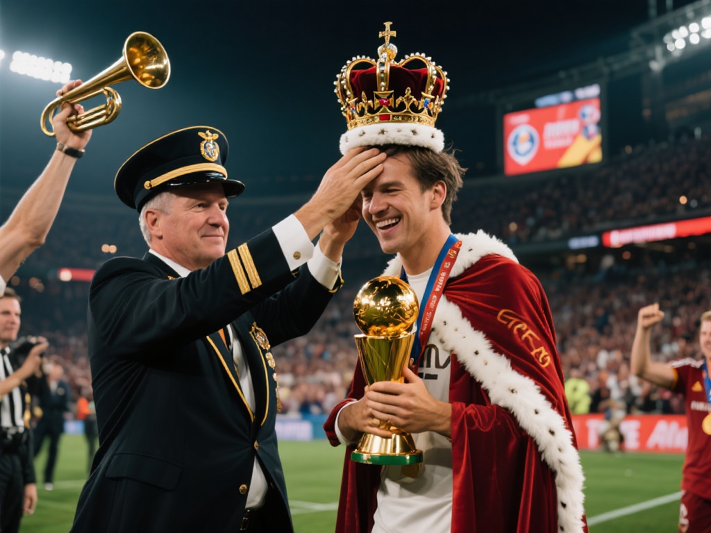 在每一个激动人心的比赛结束时，当胜利的号角吹响，冠