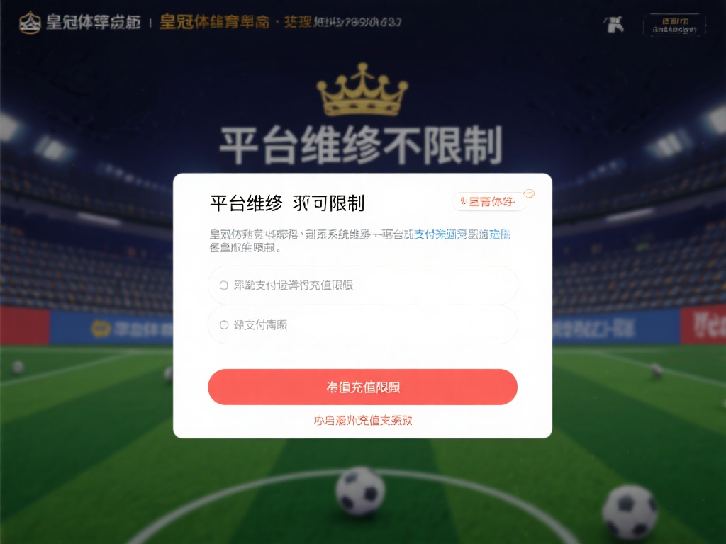 平台维护或限额：皇冠体育平台偶尔会进行系统维护，或